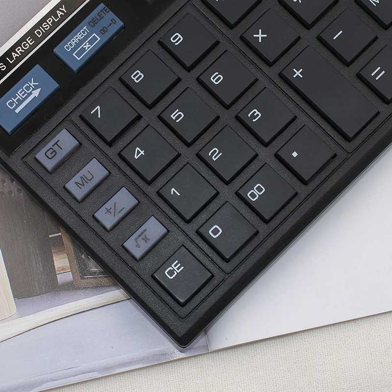 Business Off Calcator Desktop Calcator 12-Digit Solar Battery Dual Power Large Display Off Desktop Calcator CT-512 H251208