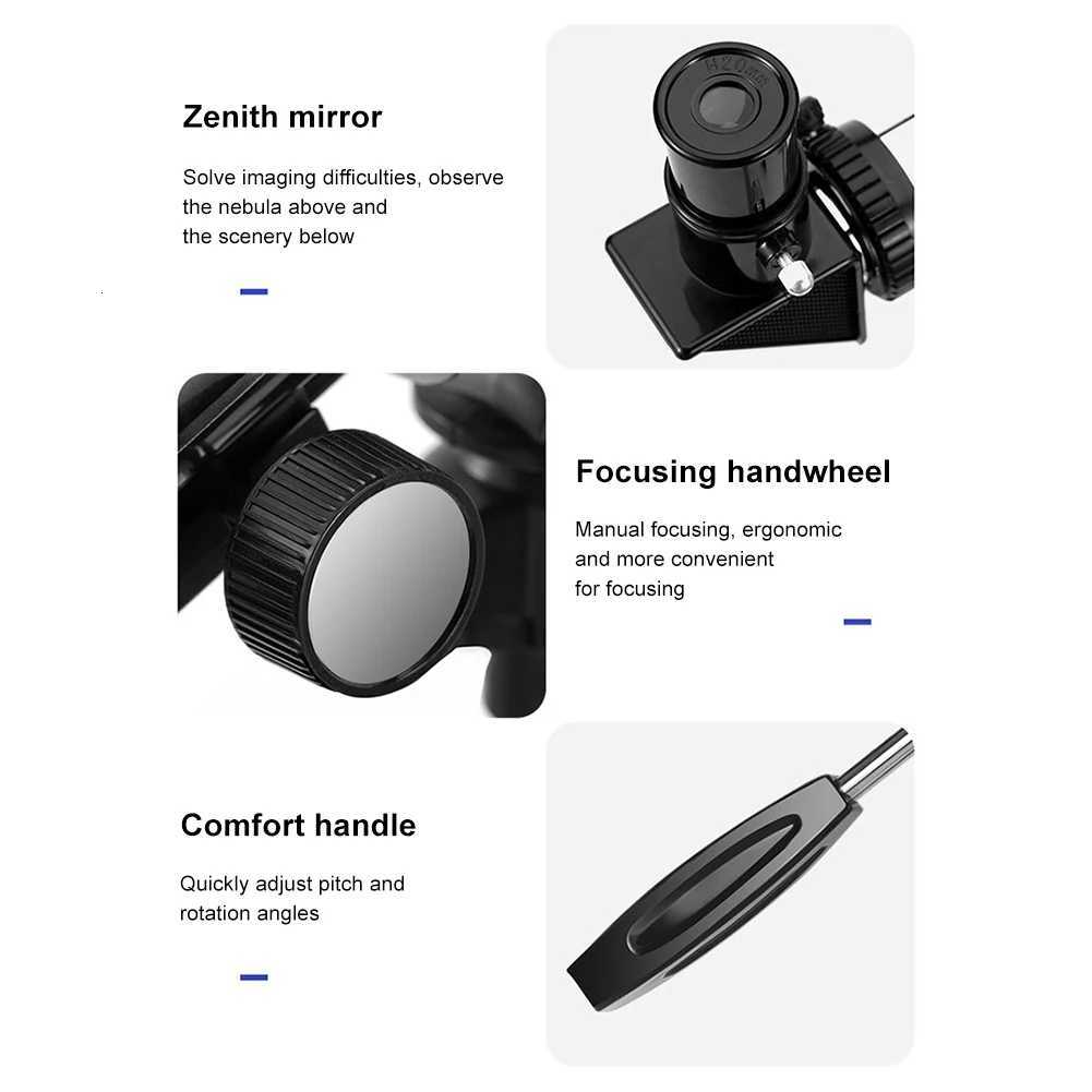 Travel Telescope 300mm Portable Telescope 70mm Aperture Refractor Astronical Refractor Telescopes for Astrony Beginners C251208