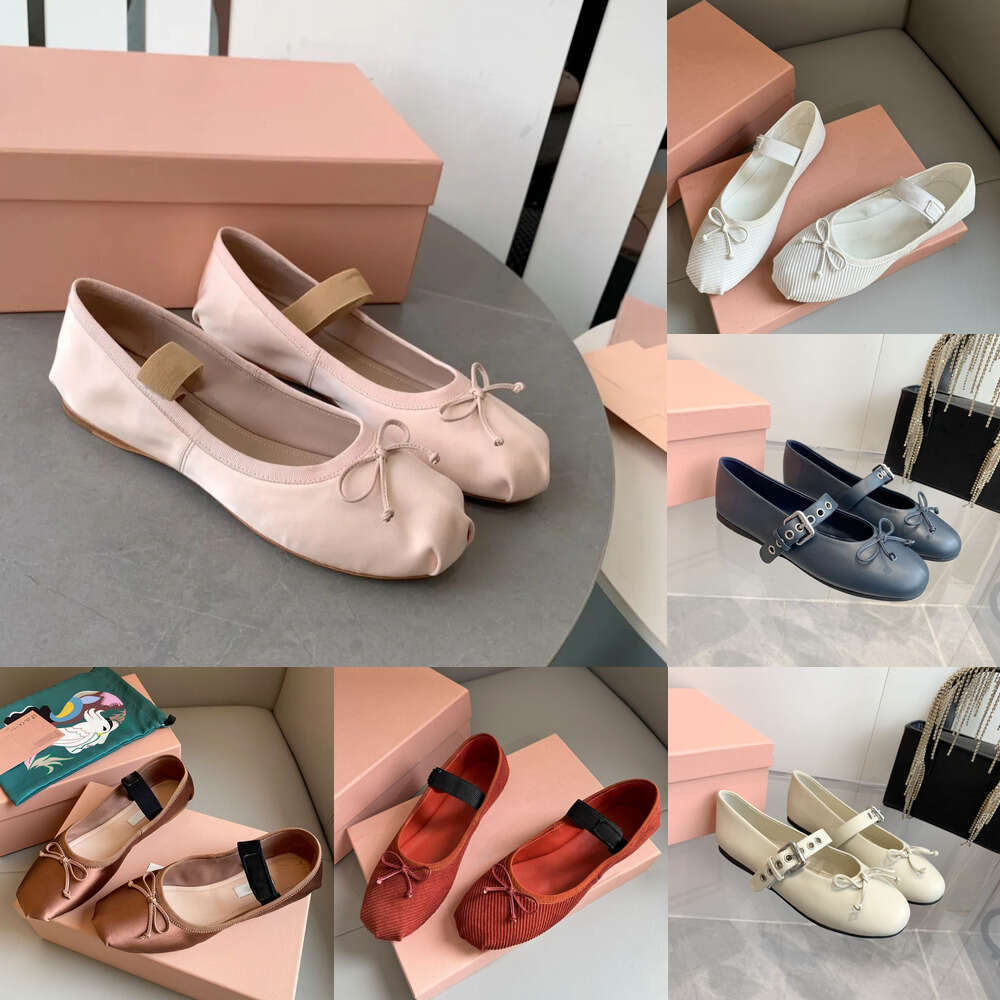 luxury Brand loafers Designer Shoe woman Mary Jane Ballet flat Elegant evening Dance Fashion classic dress shoes Flat Sandals women's dance ballet trainer shoe