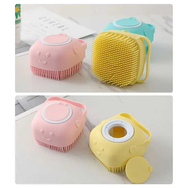 1pc Pet Dog Silicone Bath Brush Cleaning Care Bath Massage Brush Dog Brush Shampoo Massager Bath Brush Pet Supplies M251208 - view 7