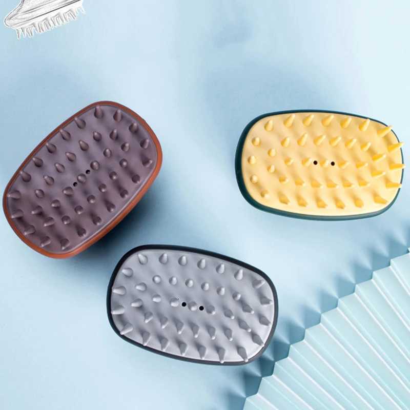 Silicone Shampoo Head Scalp Massage Brush Silicone Body Brush Hair Washing Comb Bath Shower Brush Massage Brush Hair Brush M251208 - view 5