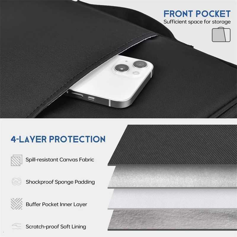 Portable Shockproof Handle Bag Laptop Sleeve Case for Macbook Air 11 12 13 Inch M4 M3 M2 M1 Chip Mac Book Pro Cover AccessoriesT251208