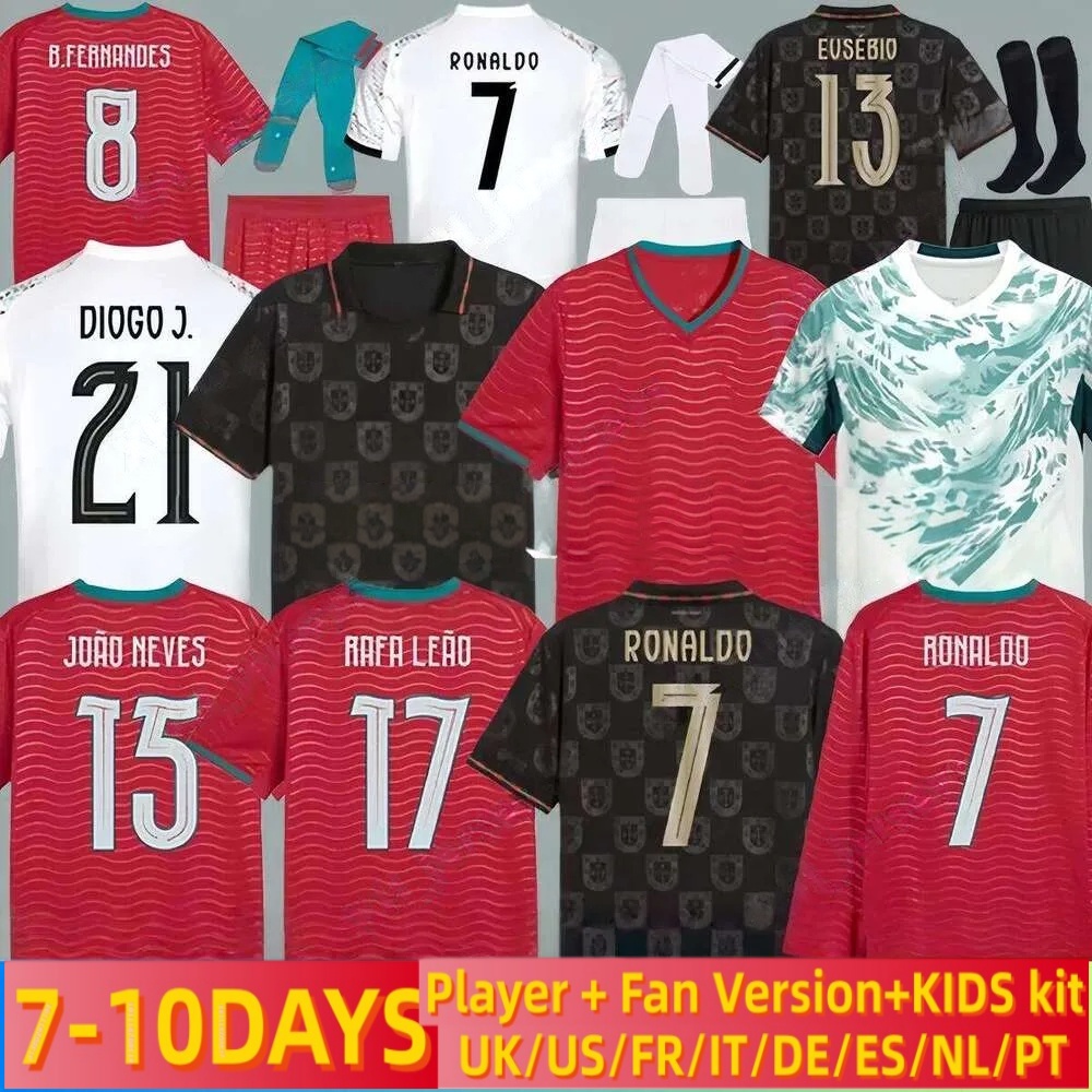 2026 2027 soccer Portuguesa RoNalDo Jerseys JOAO FELIX BERNARDO B. FERNANDES PEPE 2025 2026 Portugal football shirt Team Men Kids kit S-4XL