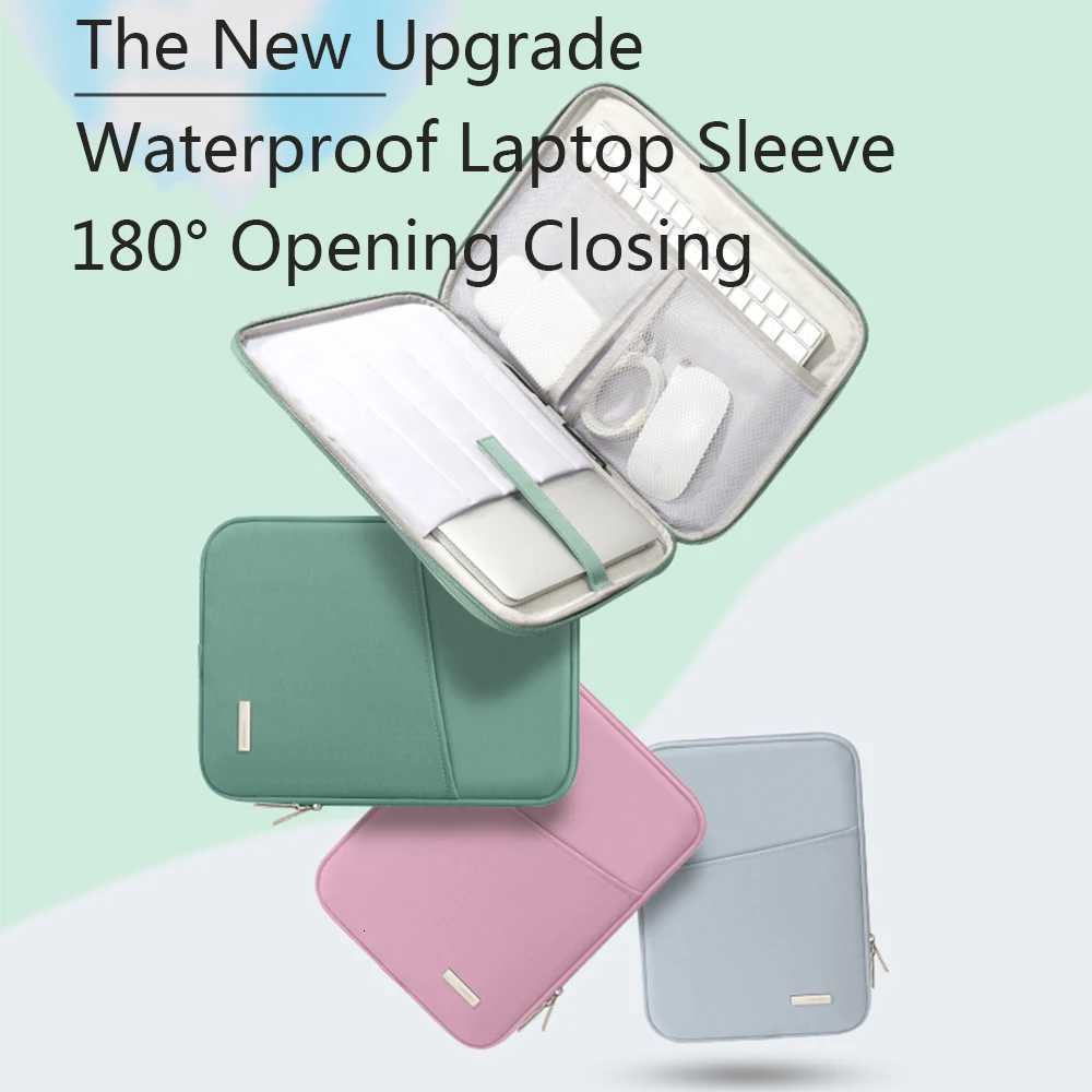 Laptop Sleeve Bag 133 141 156 Inch Notebook Case For Macbook Air Pro iPad 129 11 10 Portable Bag Computer Waterproof HandbagT251208