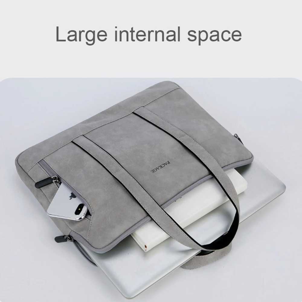 Laptop Bag 13 14 15 156 inch Handbag Women Notebook Bag For Macbook Air Pro 16 Case Xiaomi Asus PU Leather Luxury Computer BagT251208
