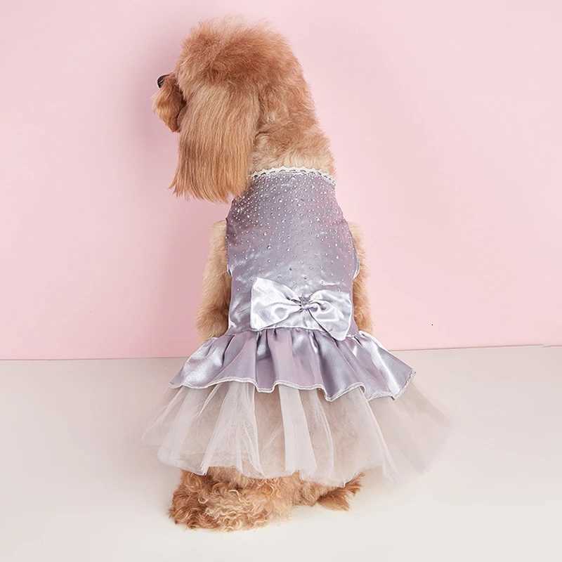 Dog Summer Dress Cat Lace Skirt Pet Clothing Chihuahua Tulle Skirt Puppy Cat Princess Apparel Cute Puppy Clothes Dog Accessories M251208
