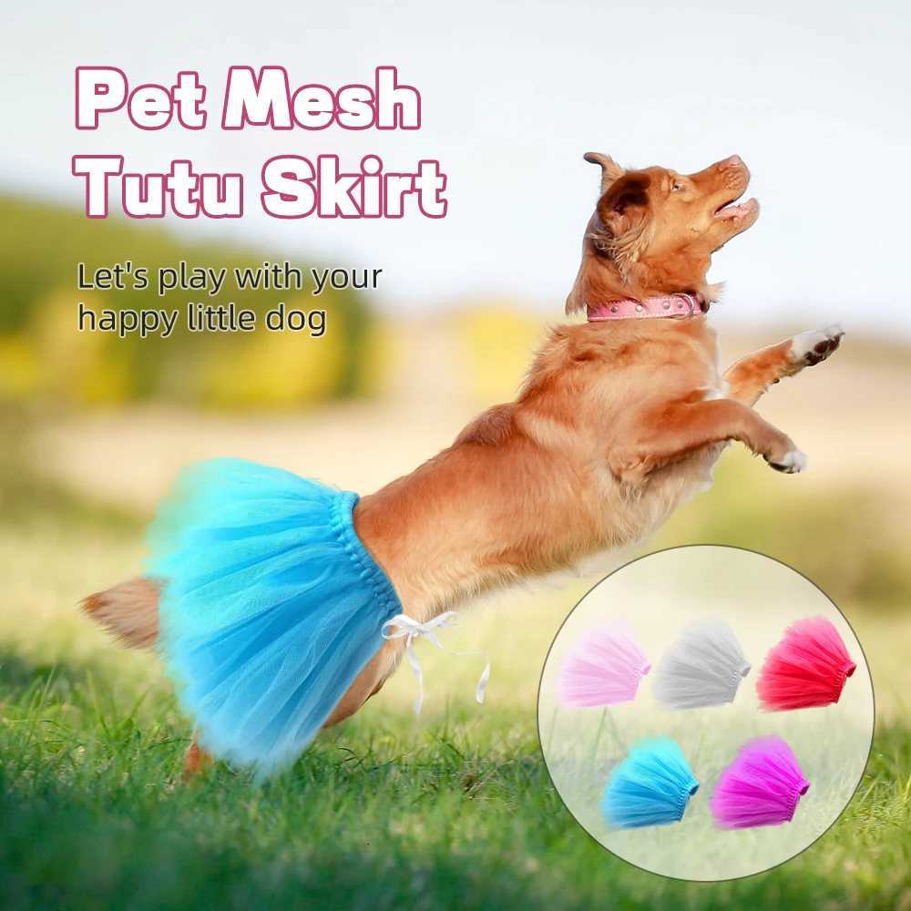 New Dog Tutu Skirt Princess Cats Pet Dress Soft Tulle Cosplay Bulldog Dress Summer Puppy Dress For Small Pet 5 Color Optional M251208