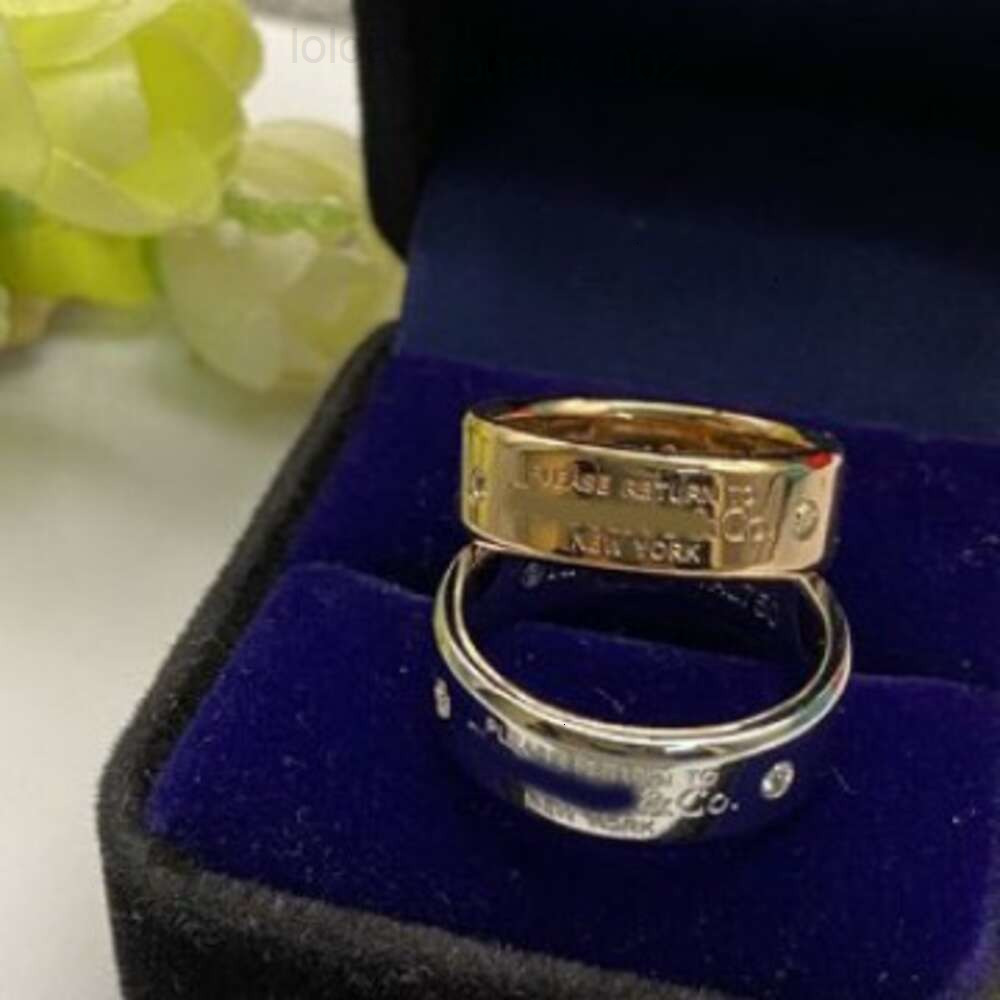 tiffamy and co Designer Jewelry t Home Precision High Quality Wide Edi on Double Diamond Ring Fashion Classic Hundred Towers TRHB s C3L tiffamy tiffanyx tiffanys NCBQ