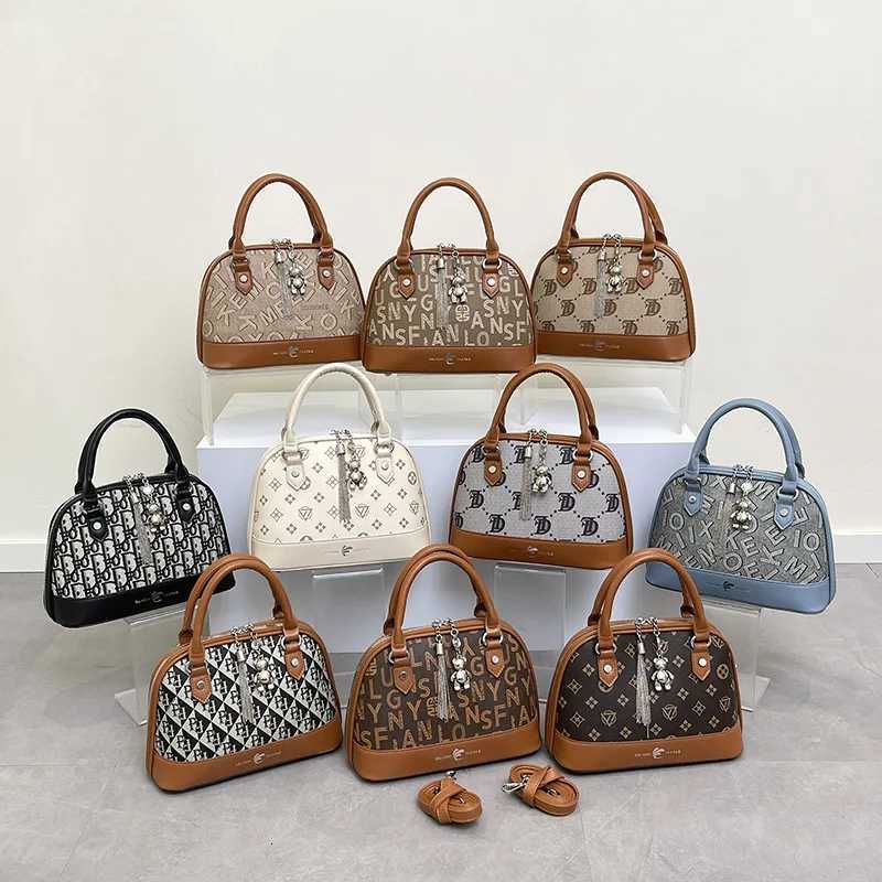 Luxury Printed Shell Bag 2025 - Vintage Inspired Shoder Purse - Wens Top Handle Crossbody Bag Chic Versatile Day Bag Y251208