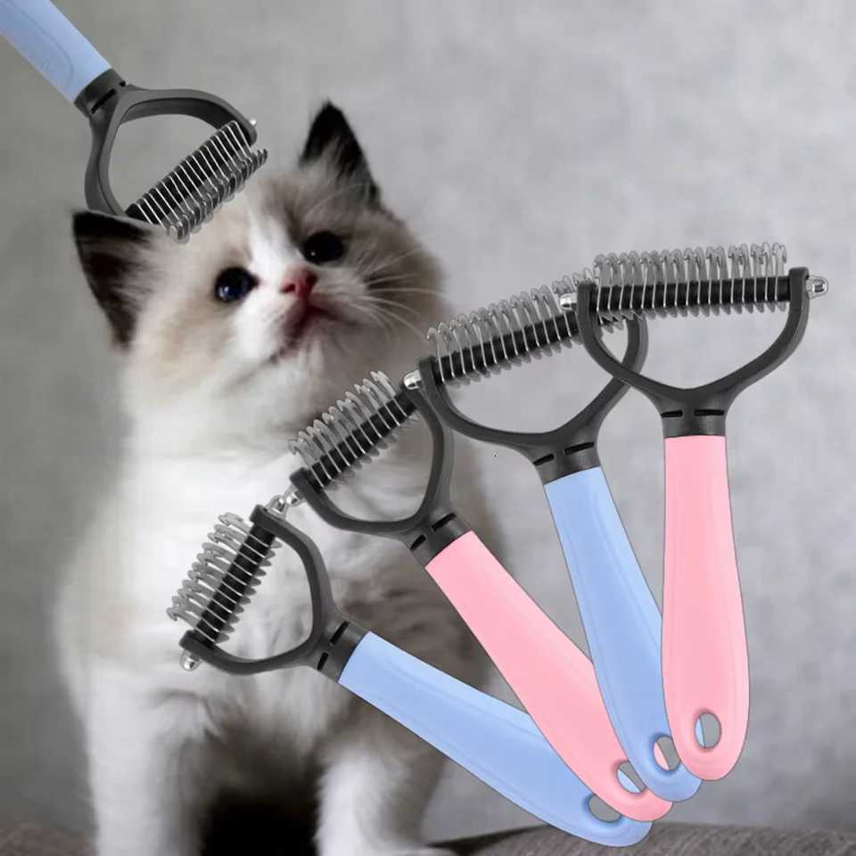 1PC Pet Comb Double-sided Knot Comb Cleaning Beauty Cat Comb Dog Pet Comb Pet Supplies Dog Comb M251208