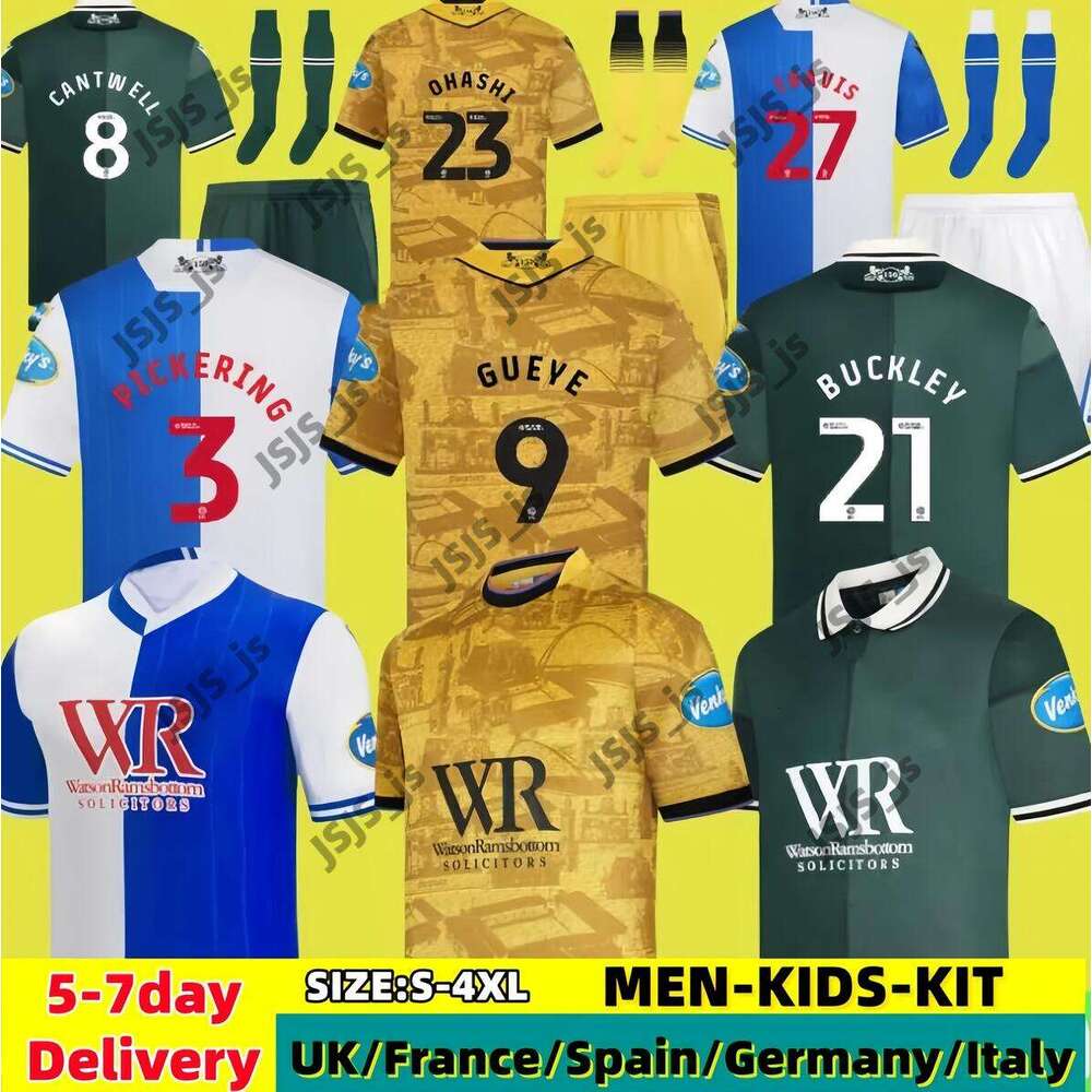 25/26 BlackburnS Rovers Soccer Jerseys HEDGES GALLAGHER TRAVIS TRONSTAD Football Shirts SIGURDSSON PICKERING