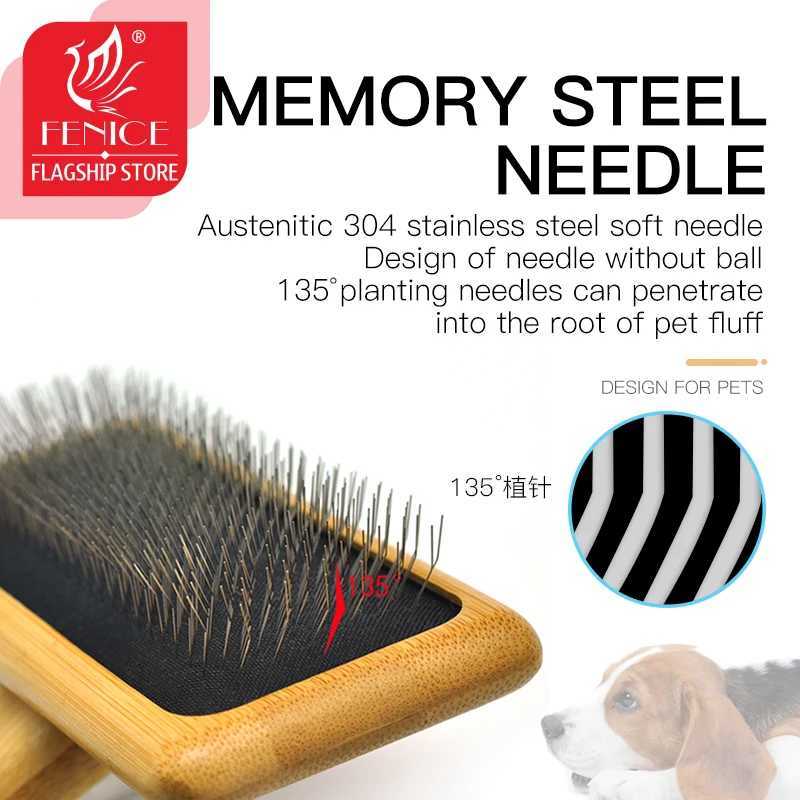 Fenice Dog Cat Comb Brush Needle Open knot brush Pet Hair Brush for Dog Hair Remover Pet Beauty Grooming Tool M251208 - view 3