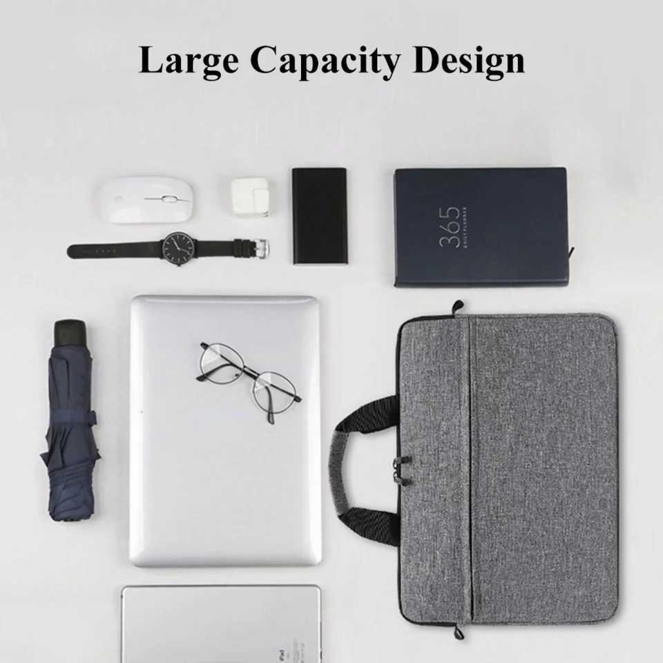 Laptop Bags Carrying Case for 13-15 inch Laptop and Tablet Shoulder Strap Durable Water-Repellent Fabric Business Casual SchoolT251208