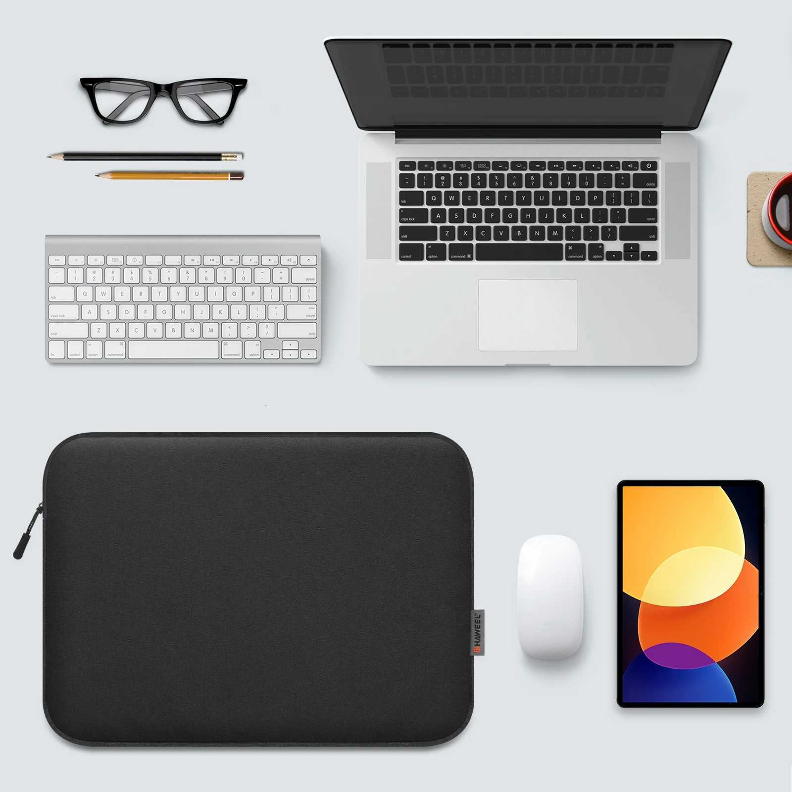 HAWEEL 11 13 15 16 inch Laptop Sleeve Case Notebook Case Tablet Sleeve Zipper Carrying Bag For Macbook Air Pro Pouch Skin CoverT251208