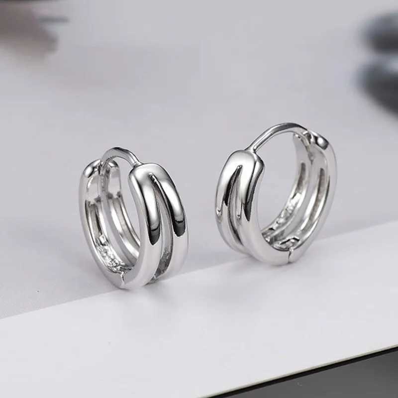 Doublelayer Small Hoop Earring For WomenMen Fashion Daily Jewelry J251208