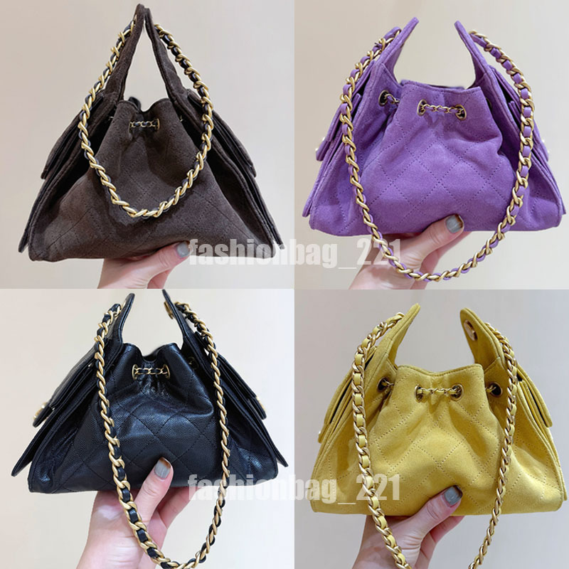 Fashion Bag Women's Suede Hobo bag Luxury Drawstring Tote Capacity Underarm Hippie Large Shoulder Bag