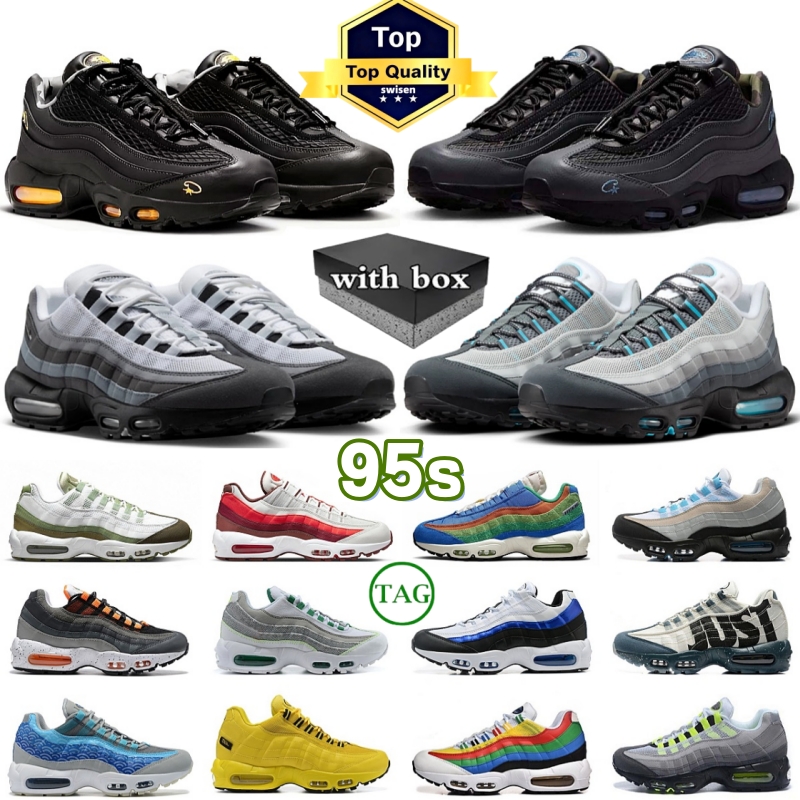 free Shipping With box 95 95s Neon designer Running Shoes Mens Classic Triple Black White Yellow Cool Grey Olive Midnight Navy Men Trainers Sports women Sneakers