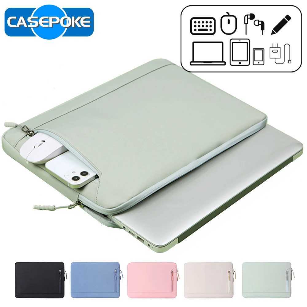 CASEPOKE Laptop Sleeve Case 133 146 156 Inch Notebook Bag Tablet Waterproof Case For MacBook Air Pro Lenovo Hp Dell Men WomenT251208