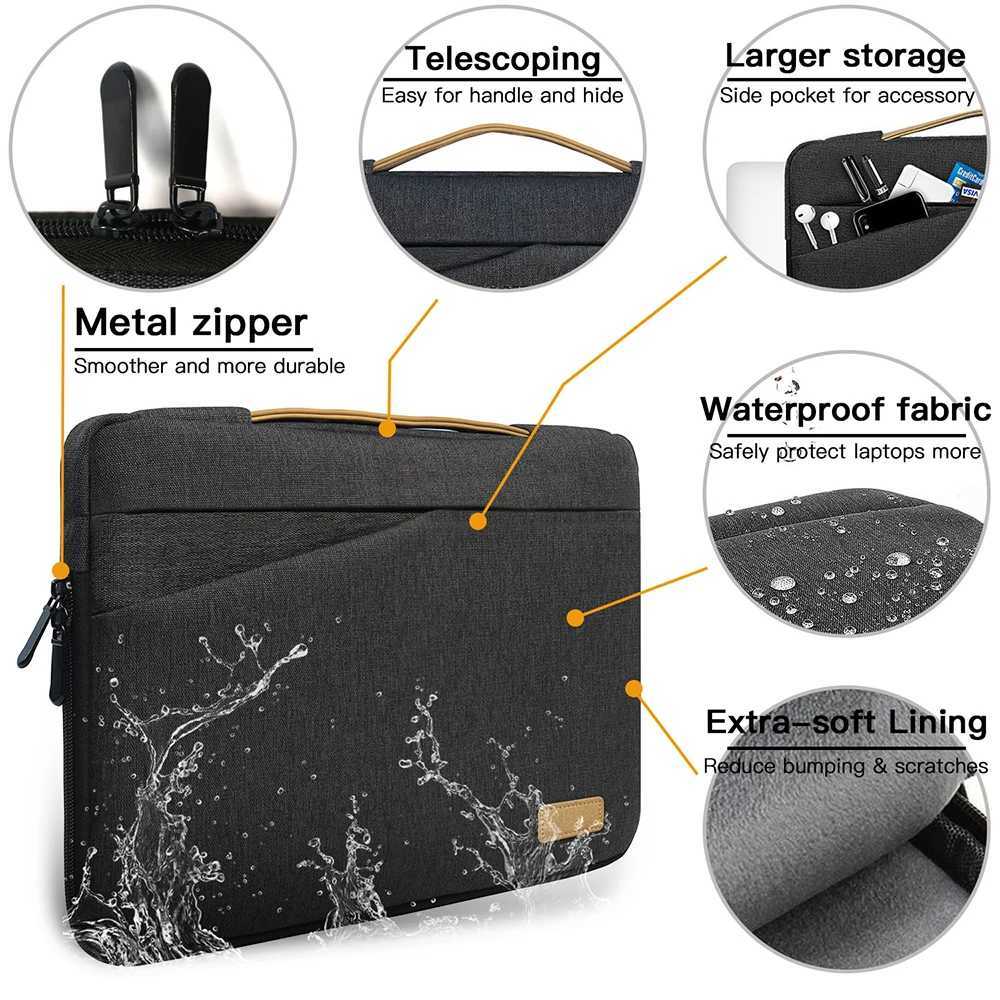 Laptop Sleeve Case Notebook Sleeve 14 156 Inch Laptop Bag For Macbook M1 Air Pro HP Acer Xiami Huawei Lenovo Computer BriefcaseT251208