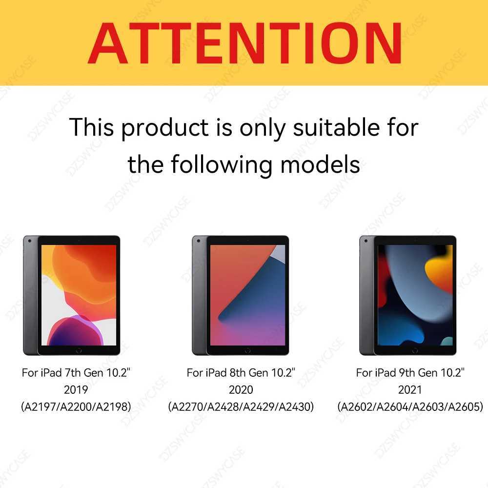 Hybrid Slim Case for iPad 9th/8th/7th Generation 2021/2020/2019102 Inch with Pencil Holder Clear Back Shell Cover C251208