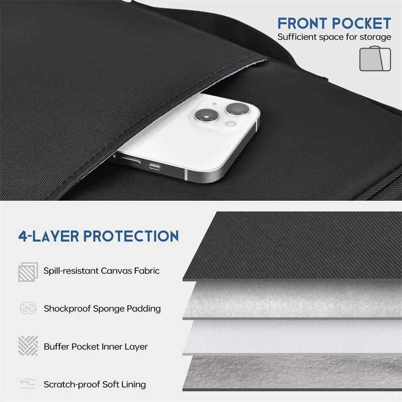 Waterproof Shockproof Handle Bag Laptop Sleeve Case for Macbook Air 11 12 13 136 Inch M4 M3 M2 Chip Mac Book Pro Notebook CoverT251208