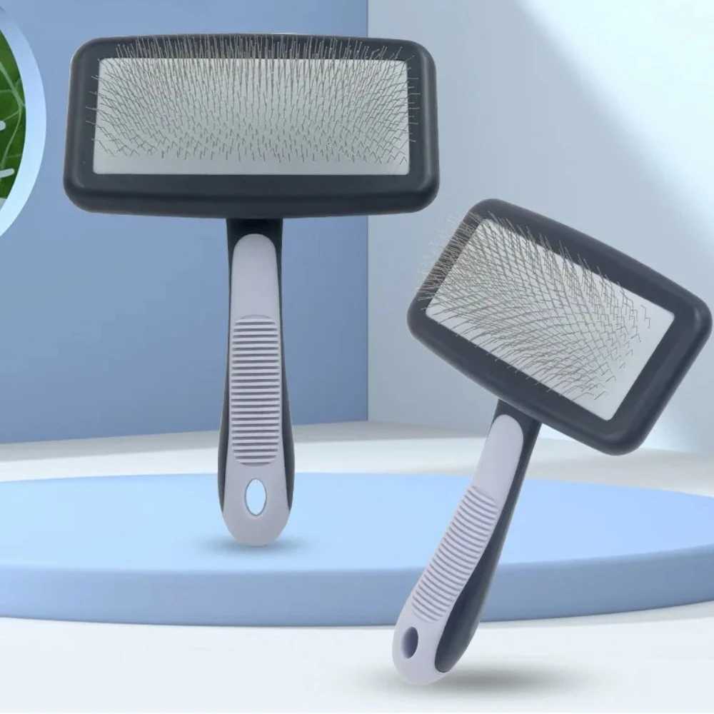 Professional Pet Grooming Comb with 135 Angled Pins Perfect for Fluffy Hair Cats and Dogs Hair Removal and Knot Detangling M251208