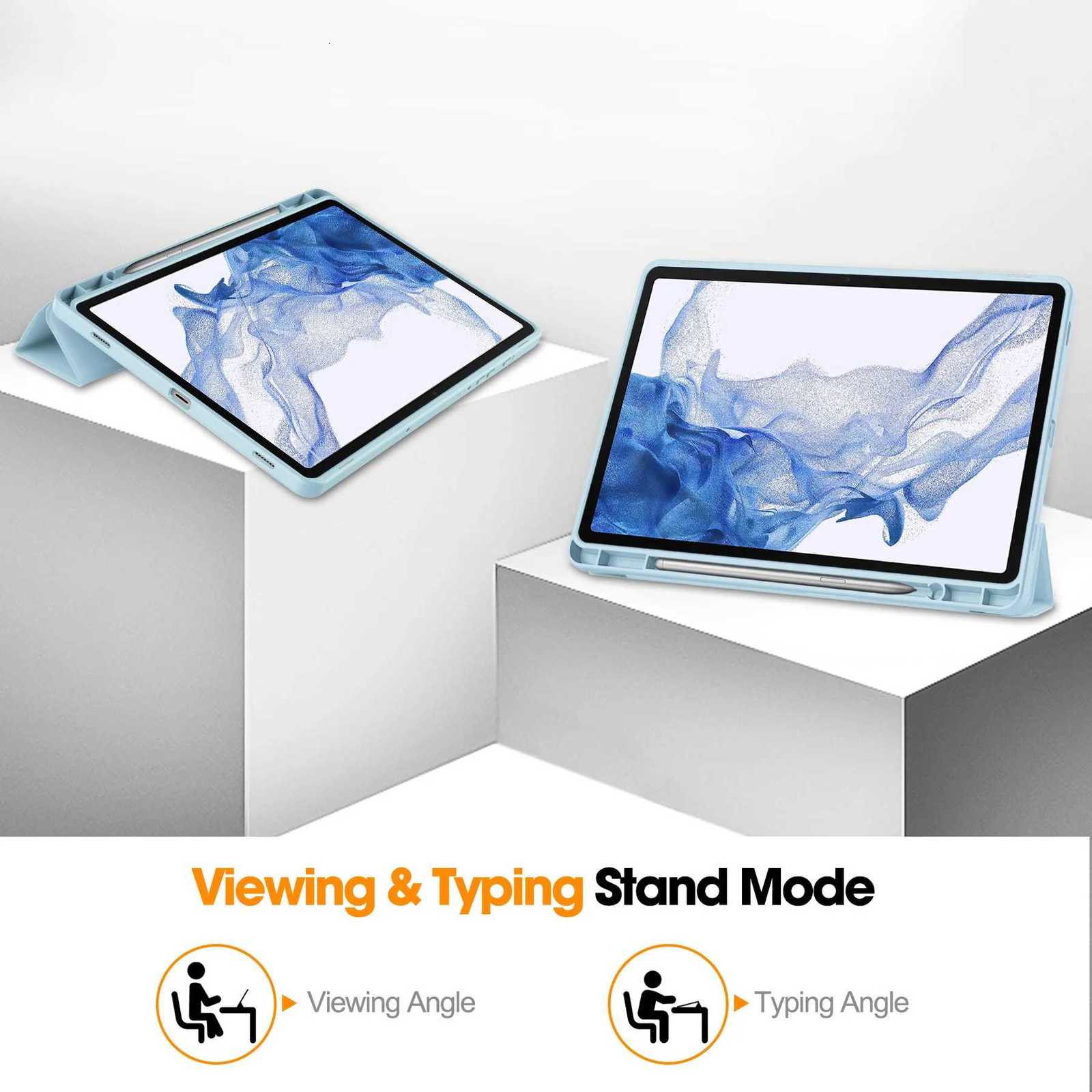 PU Smart Case for Galaxy Tab S11 tra 146 S8 S10 S9 tra 146 X910 X916 X918 S10 Lite FE 11 with S Pen Holder Cover C251208