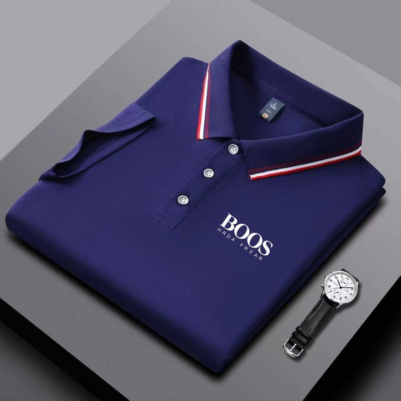 Embroidered New Mens Business Casual Short Sleeved Polo Shirt Fashionable Breathable Comfortable and Versatile Top W251208