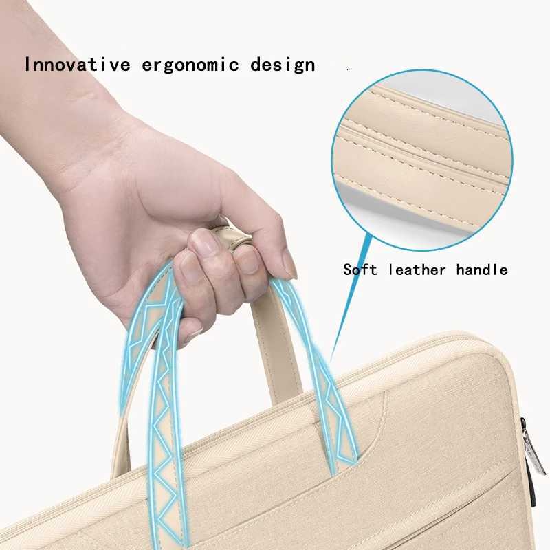 Notebook Pouch Laptop Bag Women Elegant 133 14 16 Inch Portable Laptop Sleeve Macbook Pro Case Handbag Briefcase Bag TravelT251208