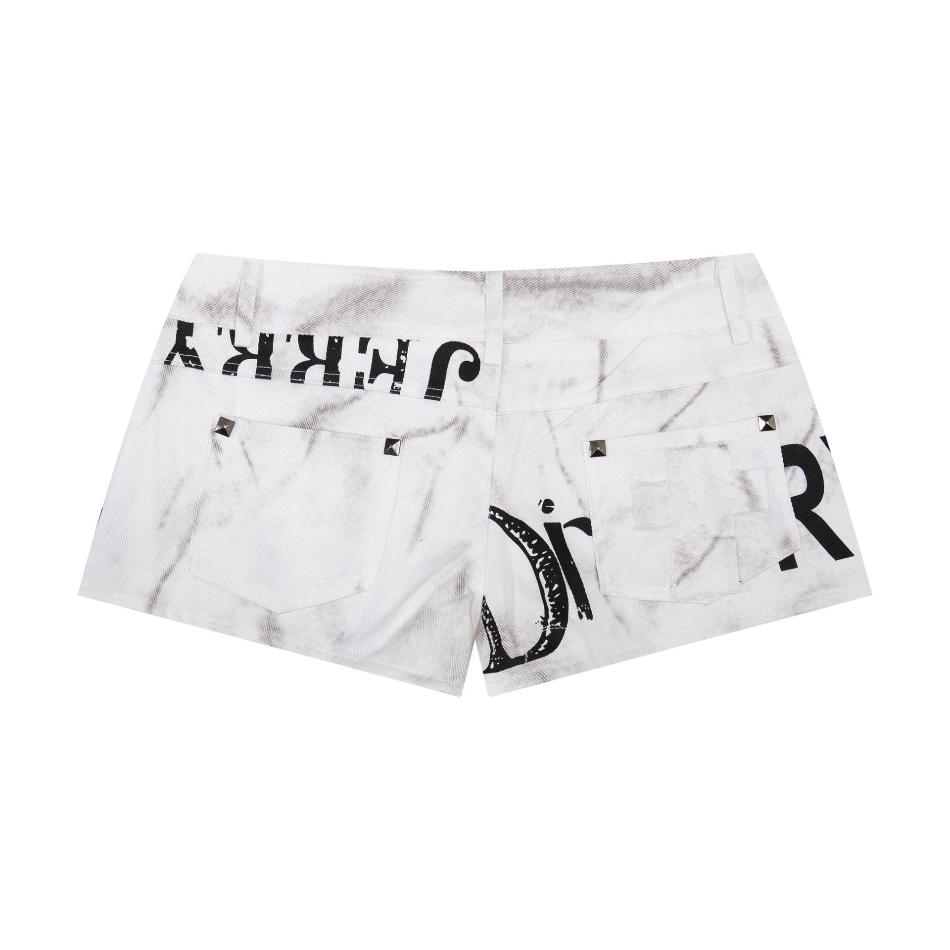 Skirts Streetwear Vintage Patchwork Denim Mini Skirt Slim Fit Shorts Womens Distressed Frayed Jean With Number Graphic Y2K Style