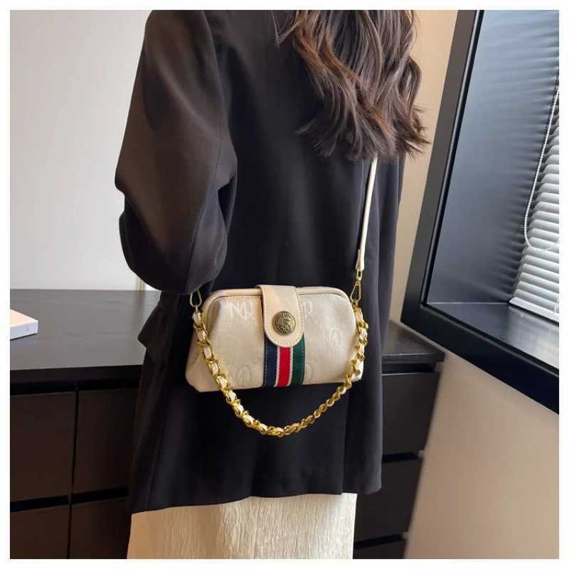 Wens Handbag Made Of Striped Leather Featuring Designer Inspired And Trendy Paris Look Y251208