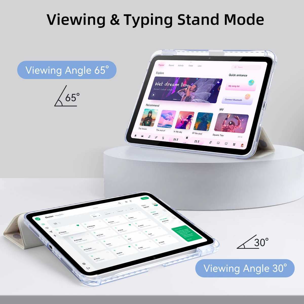 3-fold Case with Pencil Holder For 2025 iPad Air 11 Case iPad 10th Gen 11th A16 Cover Gen iPad Pro11 4 5 109in 129 M2 M3 M4 C251208