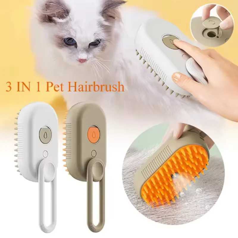 Hot Cat Dog Pet Spray Massage Brush One Button Steam Spray Folding Rotatable Floating Hair Bath Hair Removal Brush Comb M251208 - view 3