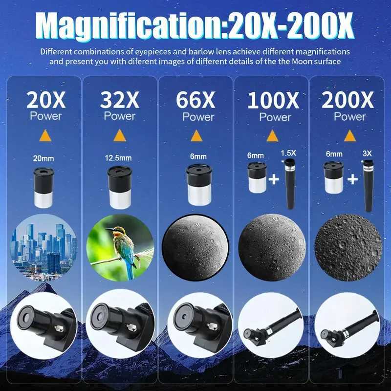 BORWOLF F40070M Professional Astronical Telescope 200X Monocar 70MM Large-Aperture for Stargazing Bird Watching Moon Neba C251208