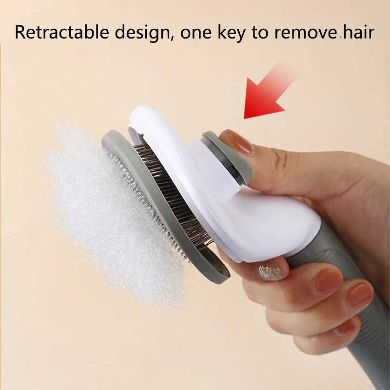 Dog Brush Cat Comb Animal Grooming Tools Dogs Accessories Cat Supplies Stainless Steel Beauty Massage Comb M251208 - view 3