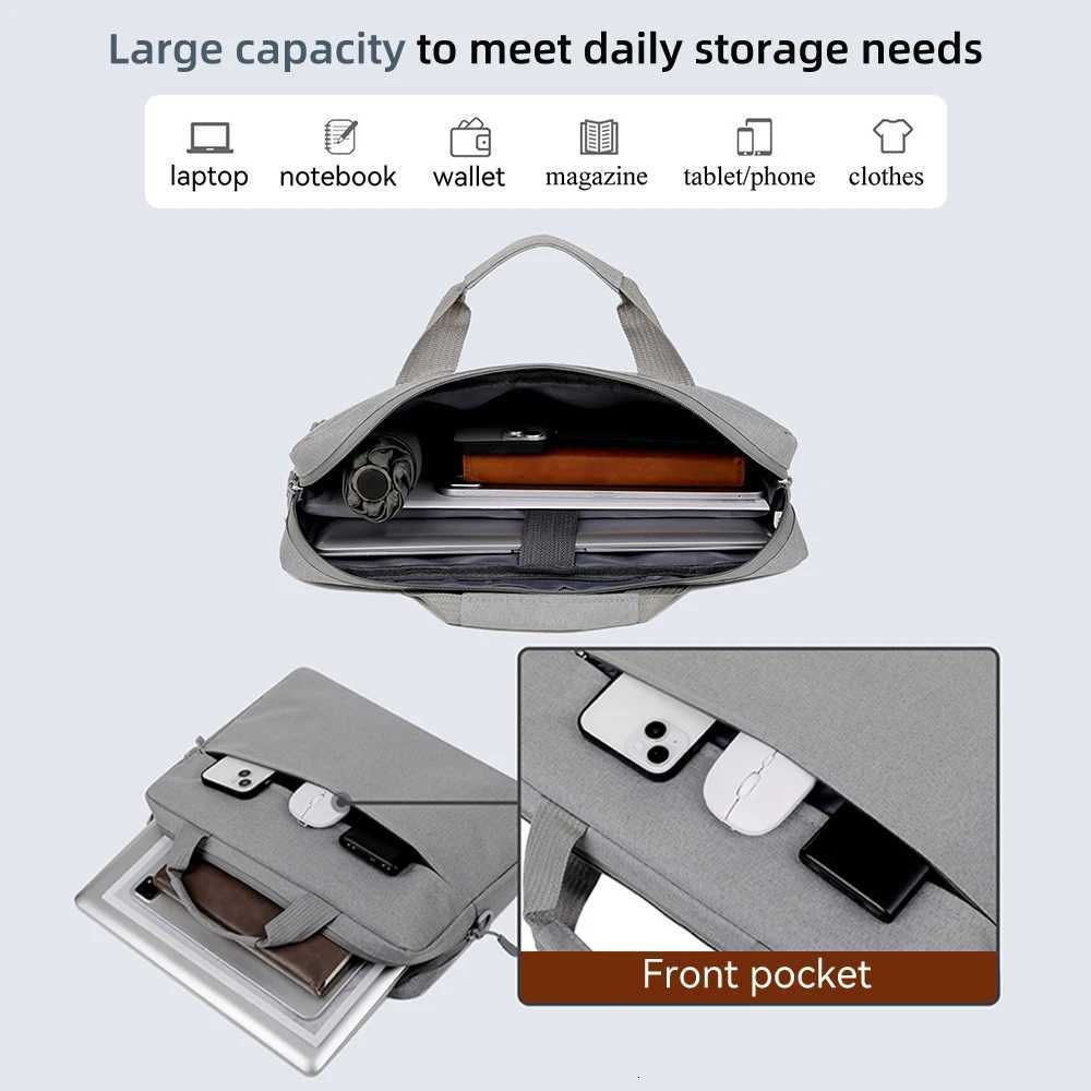 Laptop Sleeve Bag 14 156 Inch Notebook Case For Macbook Air Pro Tablet Waterproof Portable Travel Carrying Bag Computer HandbagT251208