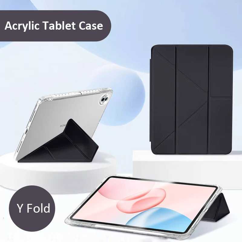 For Honor Pad 10 Case with Pencil Holder Smart Fold Acrylic Clear Stand Cover For Coque Honor Pad 10 121 inch 2025 Case Fuanda C251208