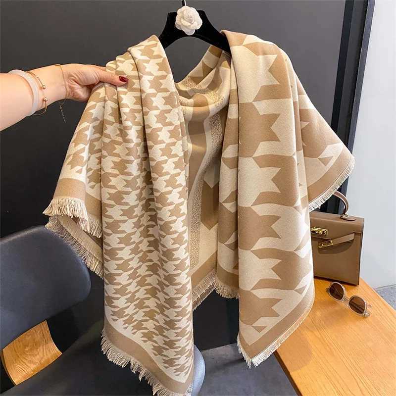 Luxury Luxury Winter Scarf Women Cashmere Warm Pashmina Brand Foulard Female Shawls Wraps Thick Soft Bufanda Poncho Scarves Stole 2024 Y251208