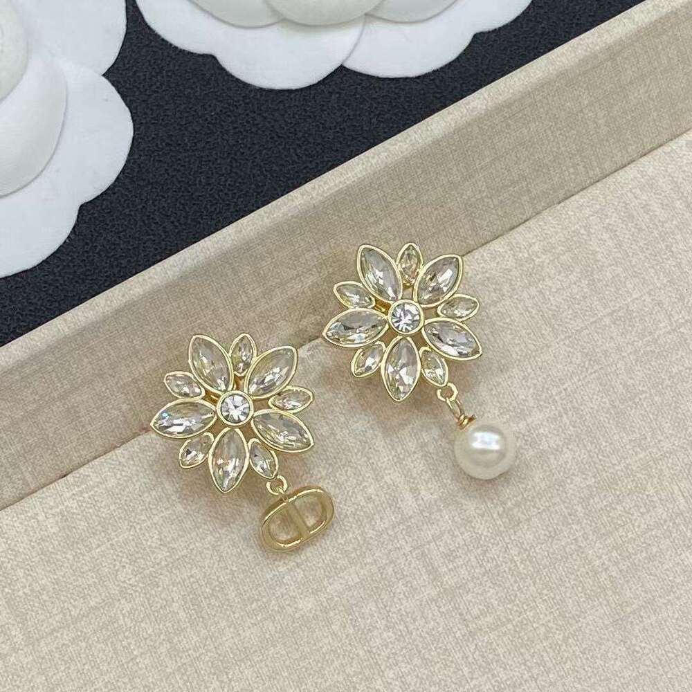 New Fashion Earrings for Women Large and Small Pearl Earrings Light Luxury Versatile Ear Jewelry Factory Wholesale