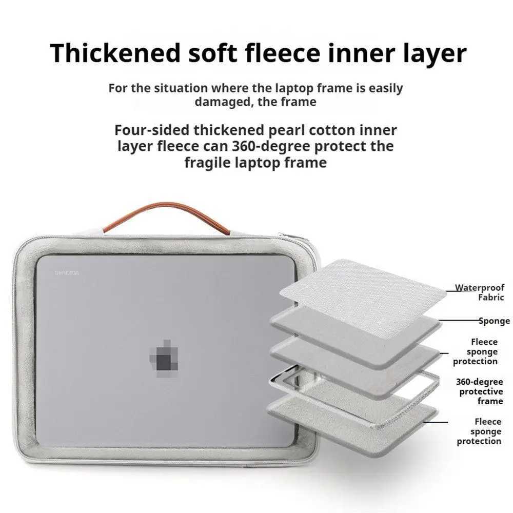 13 14 156 16 inch Laptop Computer Bag Waterproof Handbag Briefcase Man Women Bags for Macbook Air Samsung HP Lenovo AccessoryT251208