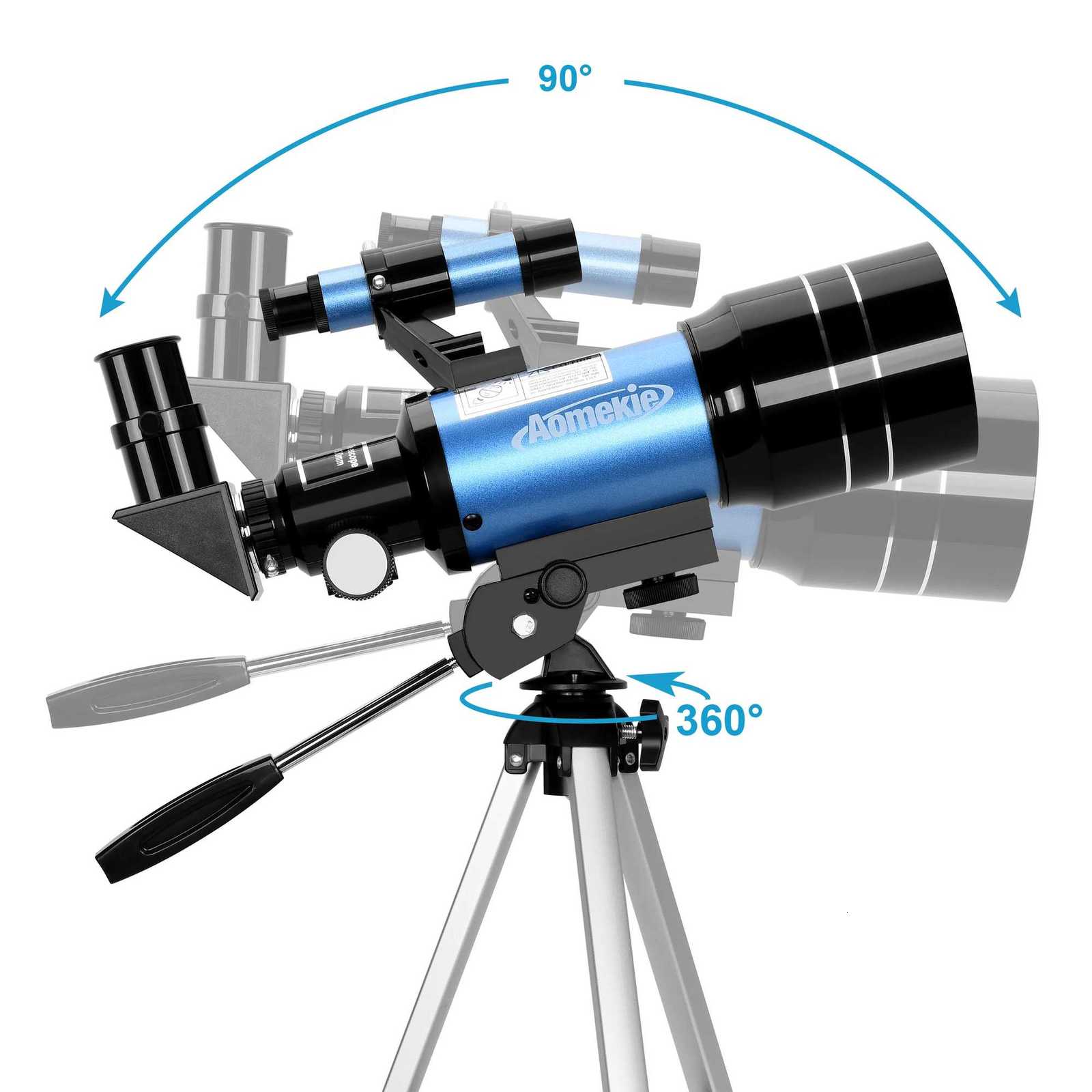 30070 Telescope 125 Eyepieces Wide Vision Moon Watching Monocar with Tripod 15X Erecting Eyepiece 3X Barlow Lens Kids Gift C251208