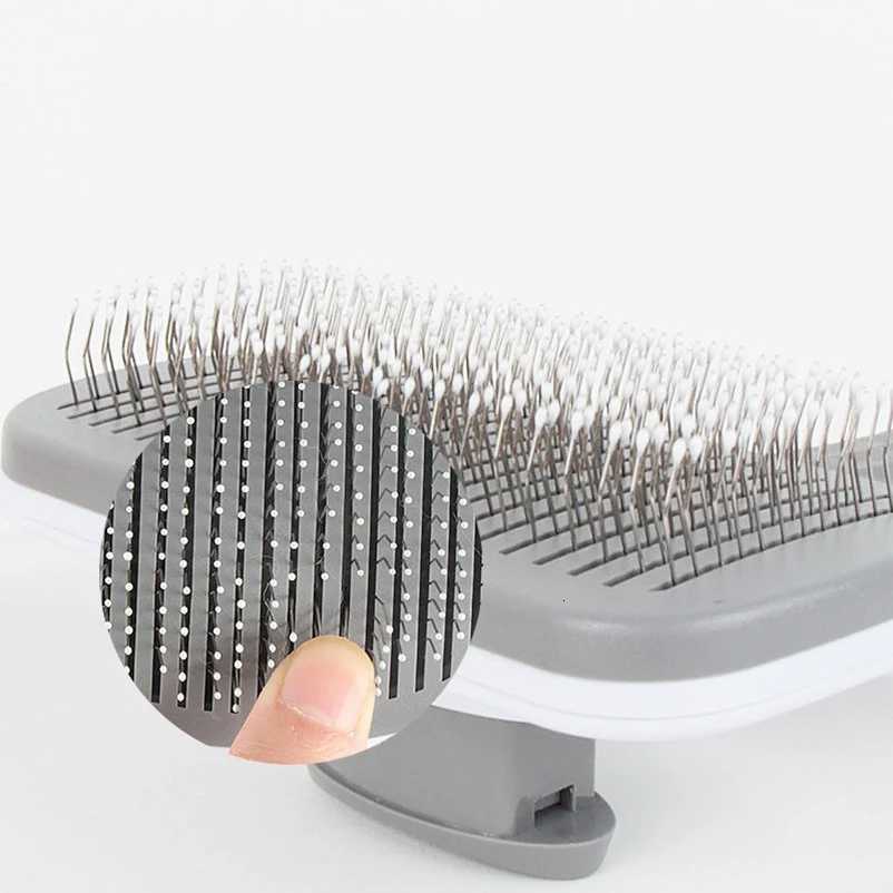 Dog Comb Pet Hair Removal Brush Cats and Dogs Special Comb Beauty Massage Self-cleaning Needle Comb Pet Supplies M251208 - view 3