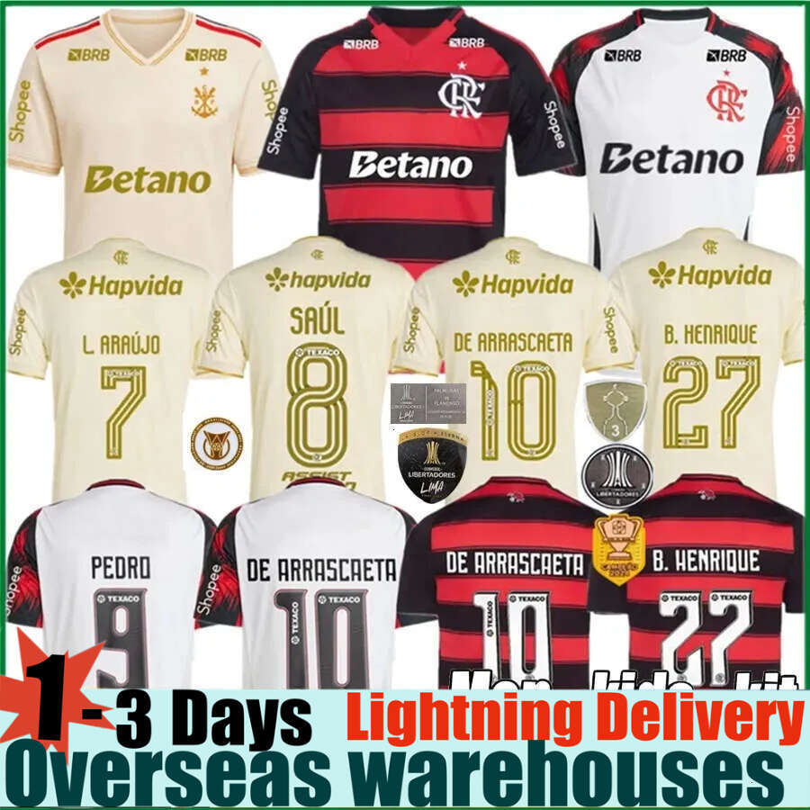 25 26 Flamengo Soccer Jerseys 2025 2026 DANILO DIEGO E.RIBEIRO GABRIEL B. GABI PEDRO DE ARRASCAETA GERSON B.HENRIQUE Camisa Mengo Men Women Football Shirt