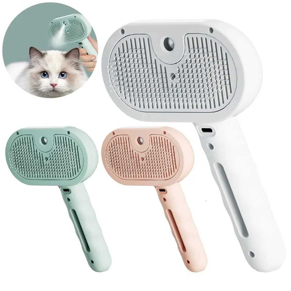 3 in 1 Cat Steam Brush Pet Spray Hair Removal Comb Cat Hair Brush Cat Brush for Shedding Grooming for Cats Dogs Small Animals M251208 - view 6