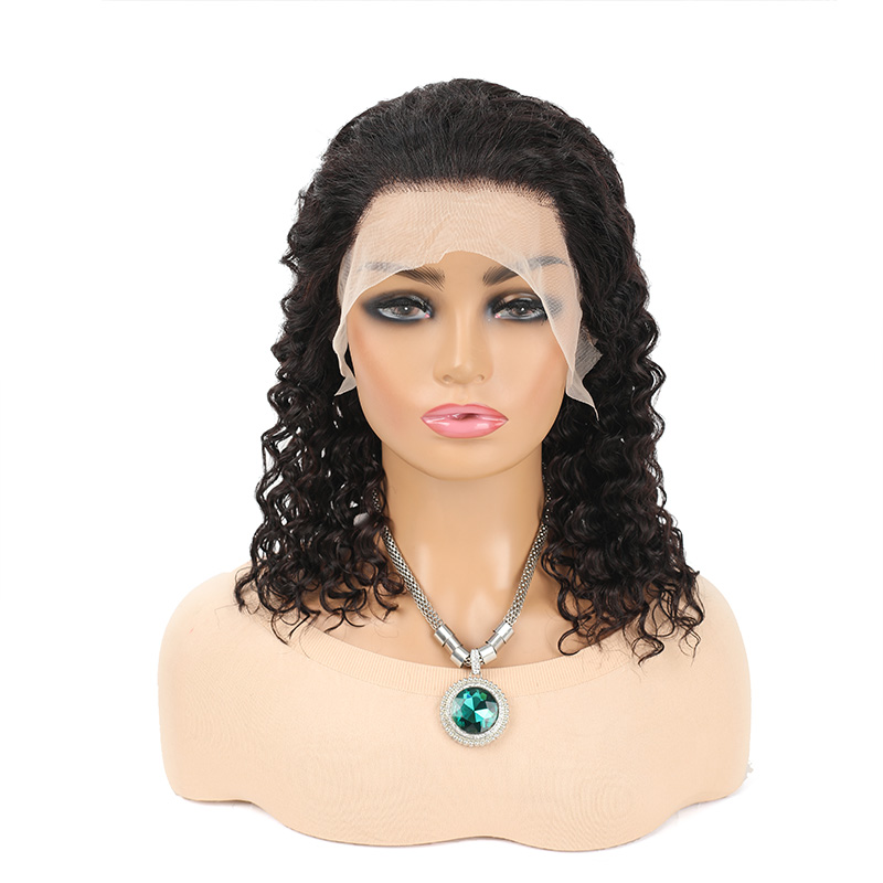 Luxury Curly Hairpiece Made From Real Human Hair with Realistic Texture Versatile Style Enhancer H2414-deep