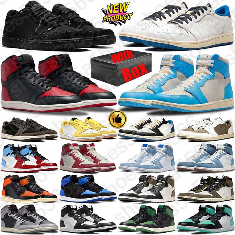 With Box Basketball 1 1s Shoes low Designer sneakers trainers high for mens womens shoe chaussure sneaker Outdoor chaussures scarpe schoenen trainer Sports