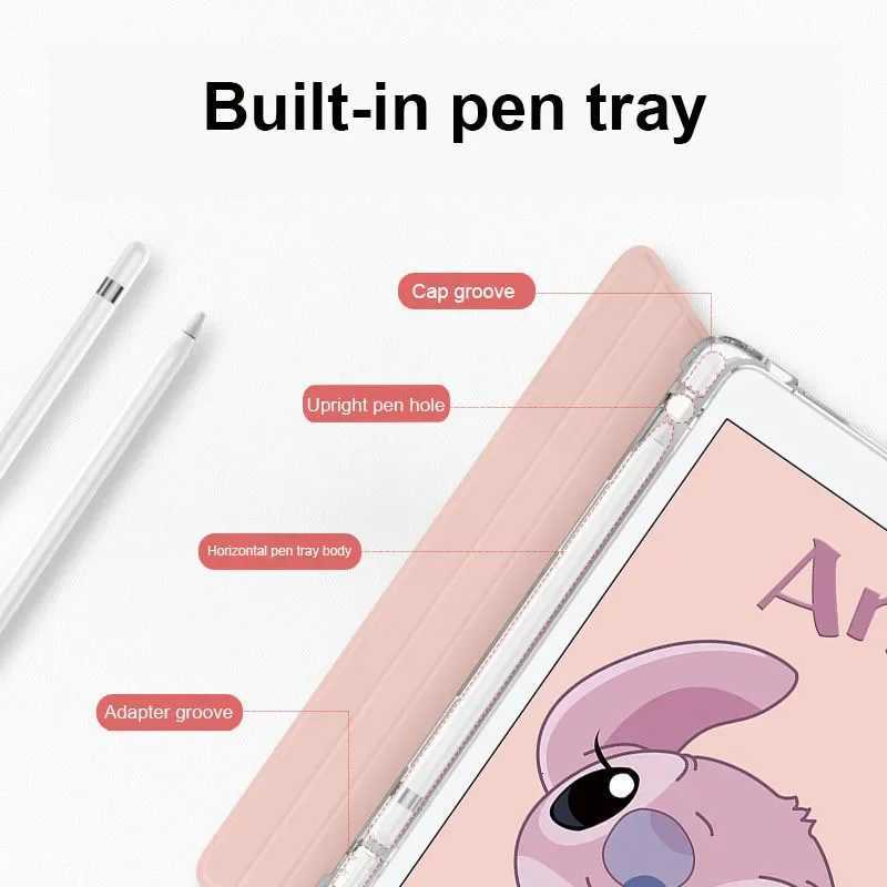 Kawaii Tablet Case for iPad Pro Air 3 4 5 Mini 4 5 6 2022 10 Generation 109in Cartoon Tablet Protective Shell Cover Case C251208