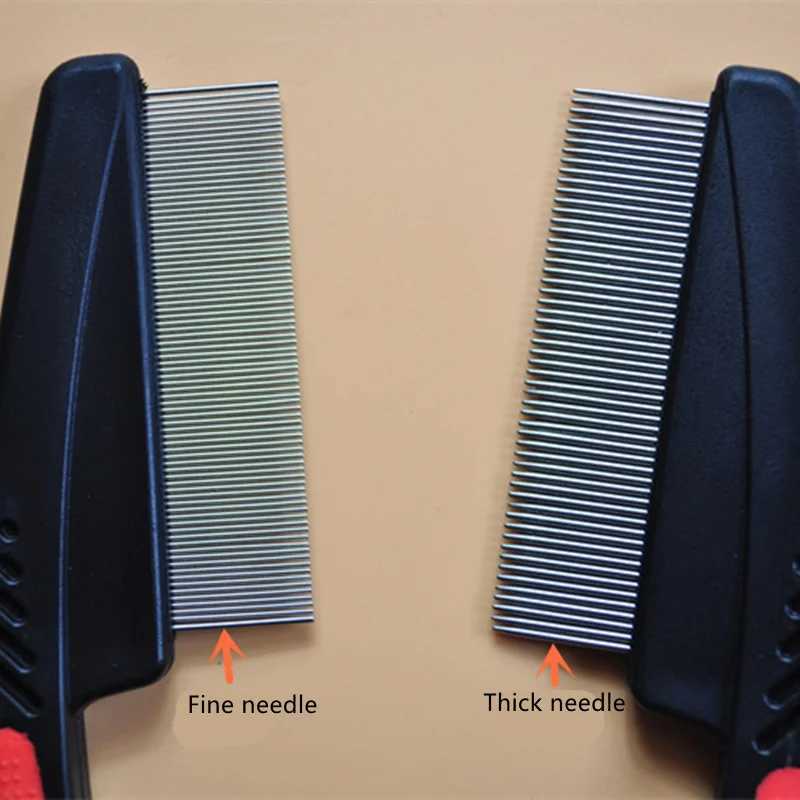 Hot Sale Pet Animal Care Comb Protect Flea Comb for Cat Dog Pet Stainless Steel Comfort Flea Hair Grooming Comb Dog Grooming M251208 - view 6