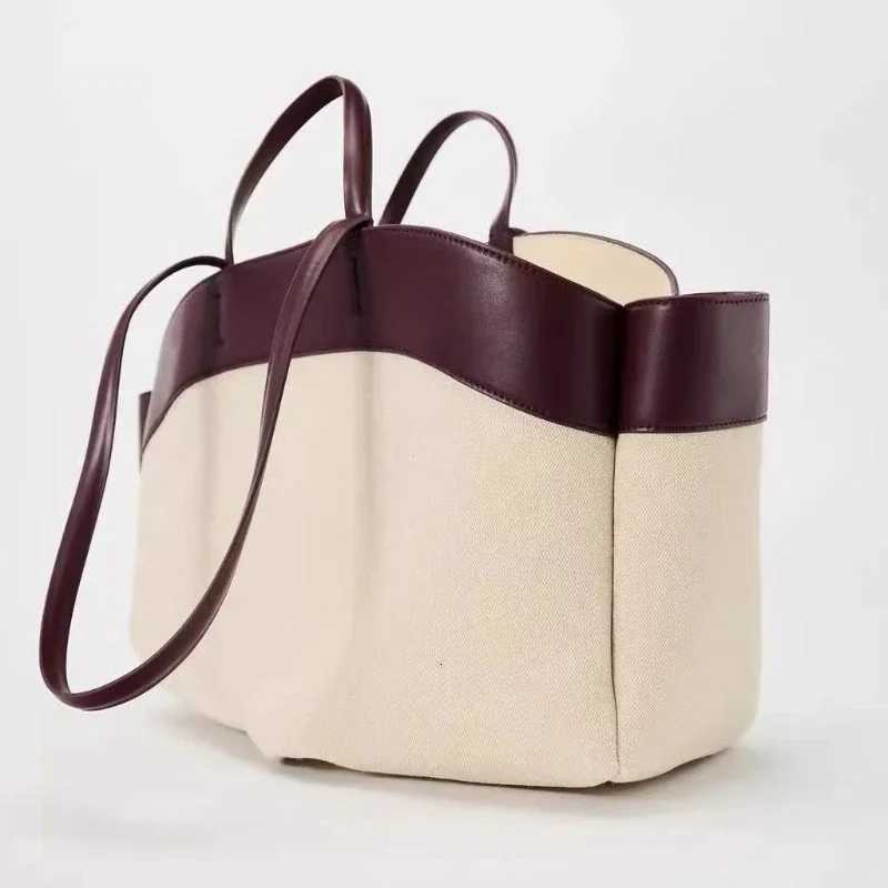 Fashion Beautiful Canvas Satchels Bag New Mommy Bag Large Capacity Commuter Hand Bill Shoulder Casual Tote Package C251208