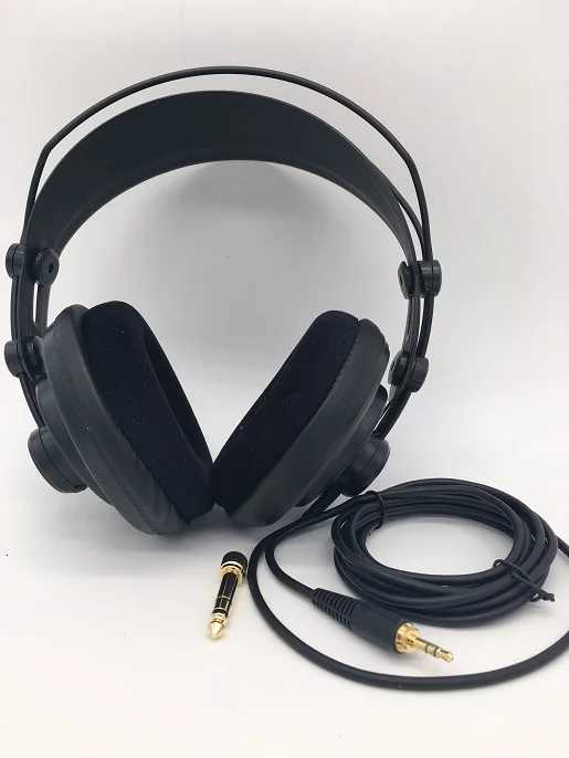 Samson SR850 Monitoring Headset Velour Earcup Semi-Open Monitor Headphone For Studio Recording Karaoke Game M251208